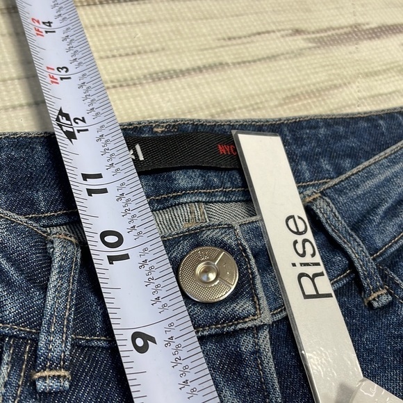3x1 Denim Jeans Skinny Split Hem Blue Denim Sterling Size 26 - Picture 10 of 12